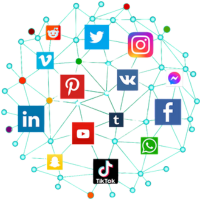 AI powered social media marketing features section